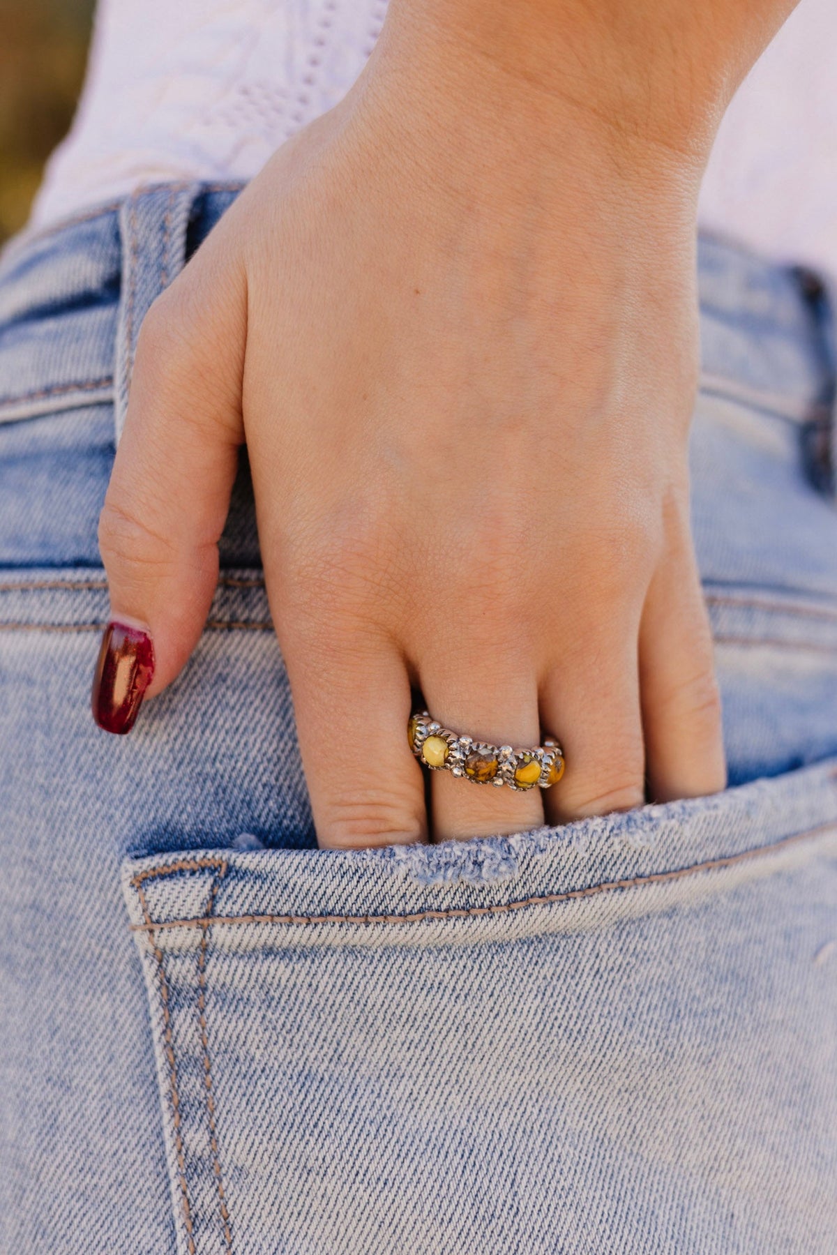 Eternity Stone Ring-Rings-Krush Kandy, Women's Online Fashion Boutique Located in Phoenix, Arizona (Scottsdale Area)