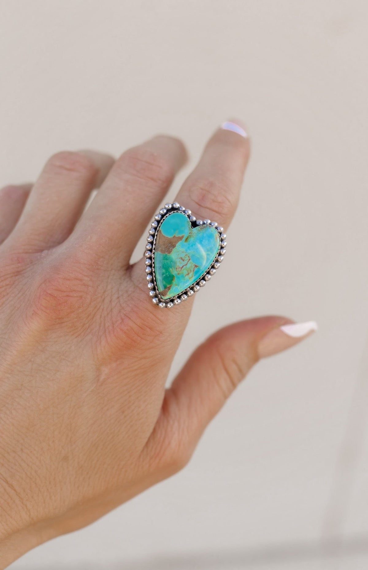Long Heart Sterling Silver Ring MADE TO ORDER-Statement Rings-Krush Kandy, Women's Online Fashion Boutique Located in Phoenix, Arizona (Scottsdale Area)