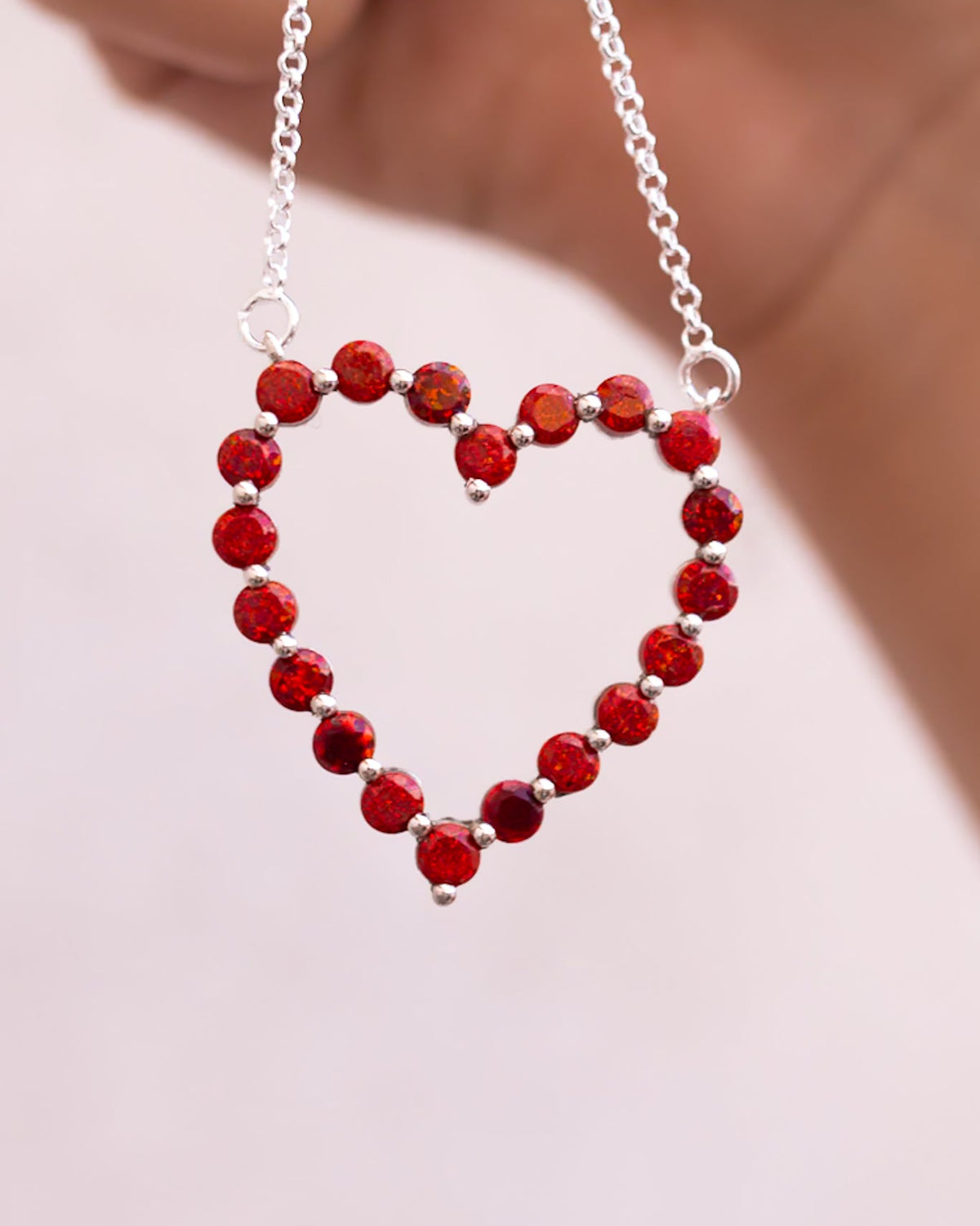 Heartfelt Desire Stone Heart Necklace-Necklaces-Krush Kandy, Women's Online Fashion Boutique Located in Phoenix, Arizona (Scottsdale Area)
