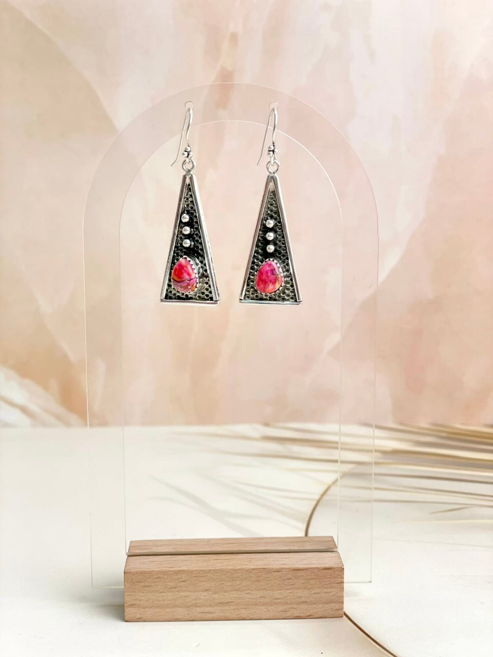 Boho Stamped Triangle Multi Earrings-Earrings-Krush Kandy, Women's Online Fashion Boutique Located in Phoenix, Arizona (Scottsdale Area)