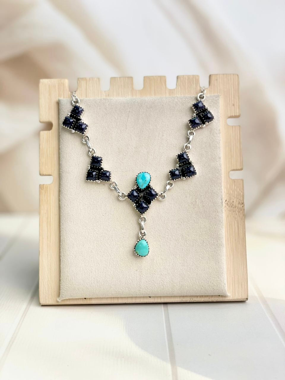 Stacked Square Statement Necklace-Necklaces-Krush Kandy, Women's Online Fashion Boutique Located in Phoenix, Arizona (Scottsdale Area)