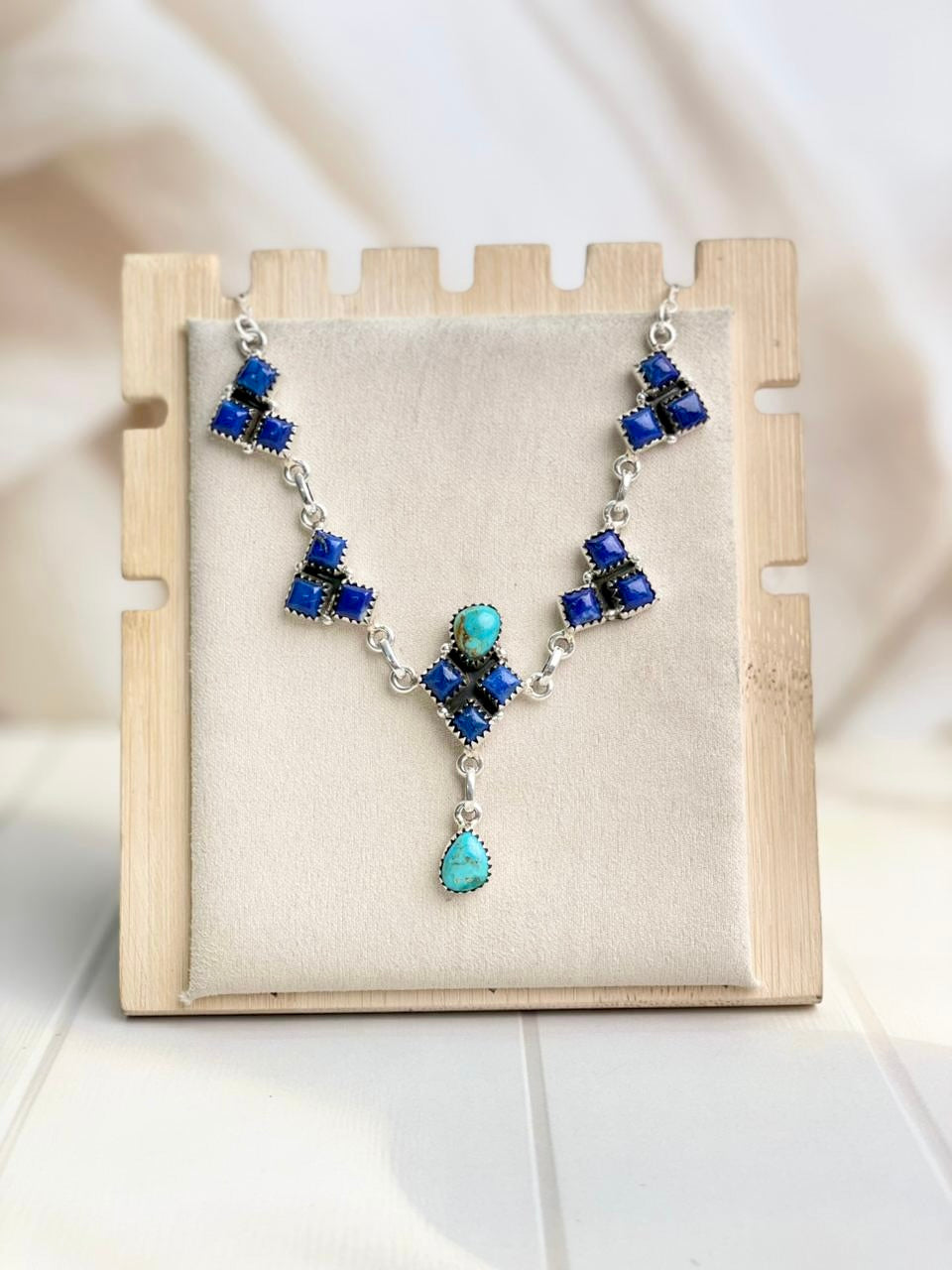 Stacked Square Statement Necklace-Necklaces-Krush Kandy, Women's Online Fashion Boutique Located in Phoenix, Arizona (Scottsdale Area)