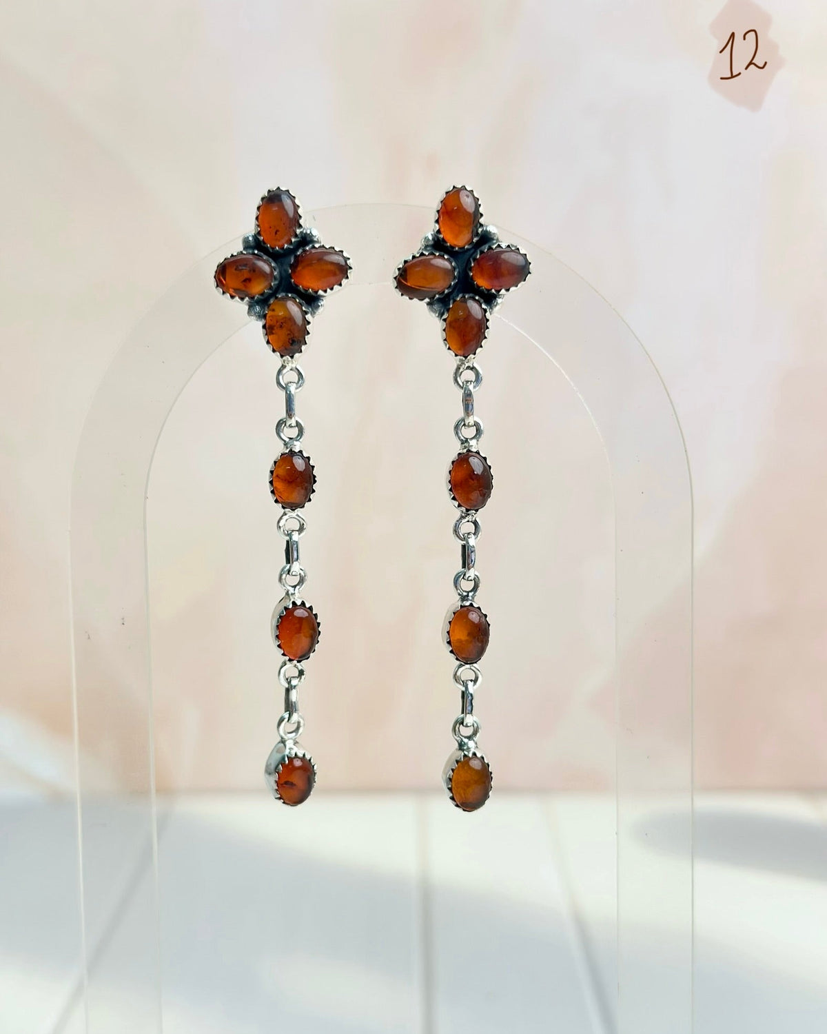 Amber, Turquoise & Crystal Boho Earrings-Earrings-Krush Kandy, Women's Online Fashion Boutique Located in Phoenix, Arizona (Scottsdale Area)
