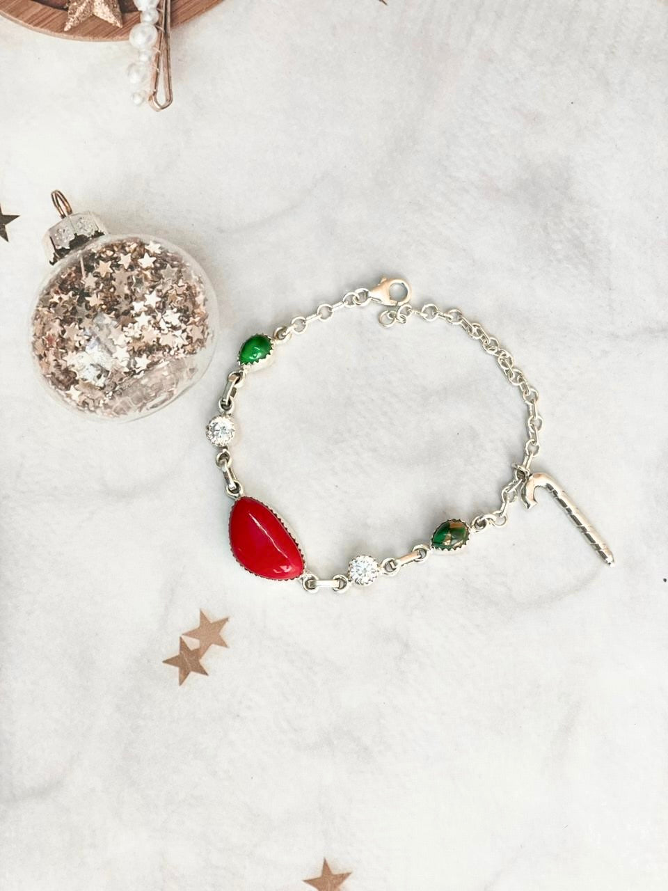 Christmas in Kandyland Candy Charm Bracelet-Bracelets-Krush Kandy, Women's Online Fashion Boutique Located in Phoenix, Arizona (Scottsdale Area)