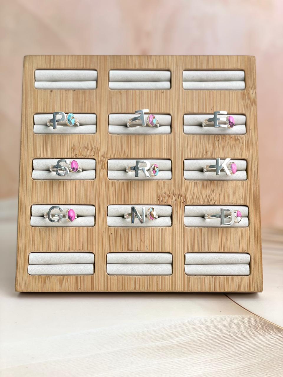 Dainty Initial Floater Rings-Rings-Krush Kandy, Women's Online Fashion Boutique Located in Phoenix, Arizona (Scottsdale Area)