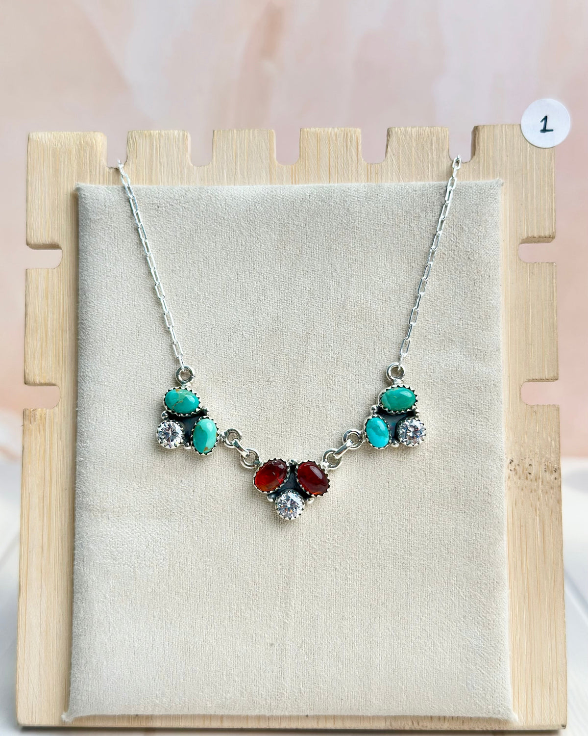 Amber, Turquoise & Crystal Necklaces-Necklaces-Krush Kandy, Women's Online Fashion Boutique Located in Phoenix, Arizona (Scottsdale Area)