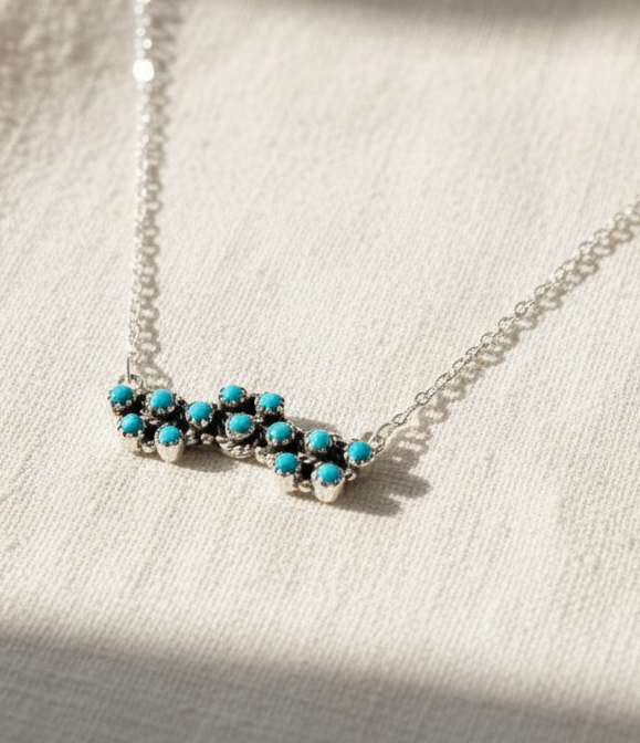 Blooming Flower Bar Necklace-Necklaces-Krush Kandy, Women's Online Fashion Boutique Located in Phoenix, Arizona (Scottsdale Area)