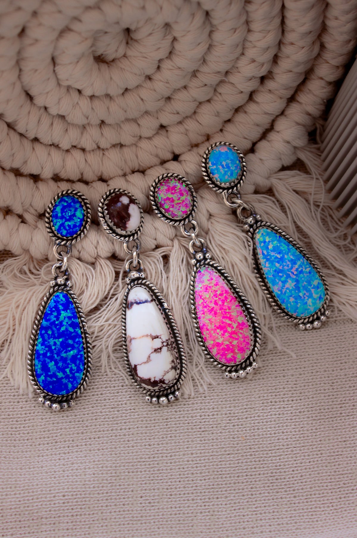 Stone Drop Earrings | Krush Exclusive-Drop Earrings-Krush Kandy, Women's Online Fashion Boutique Located in Phoenix, Arizona (Scottsdale Area)