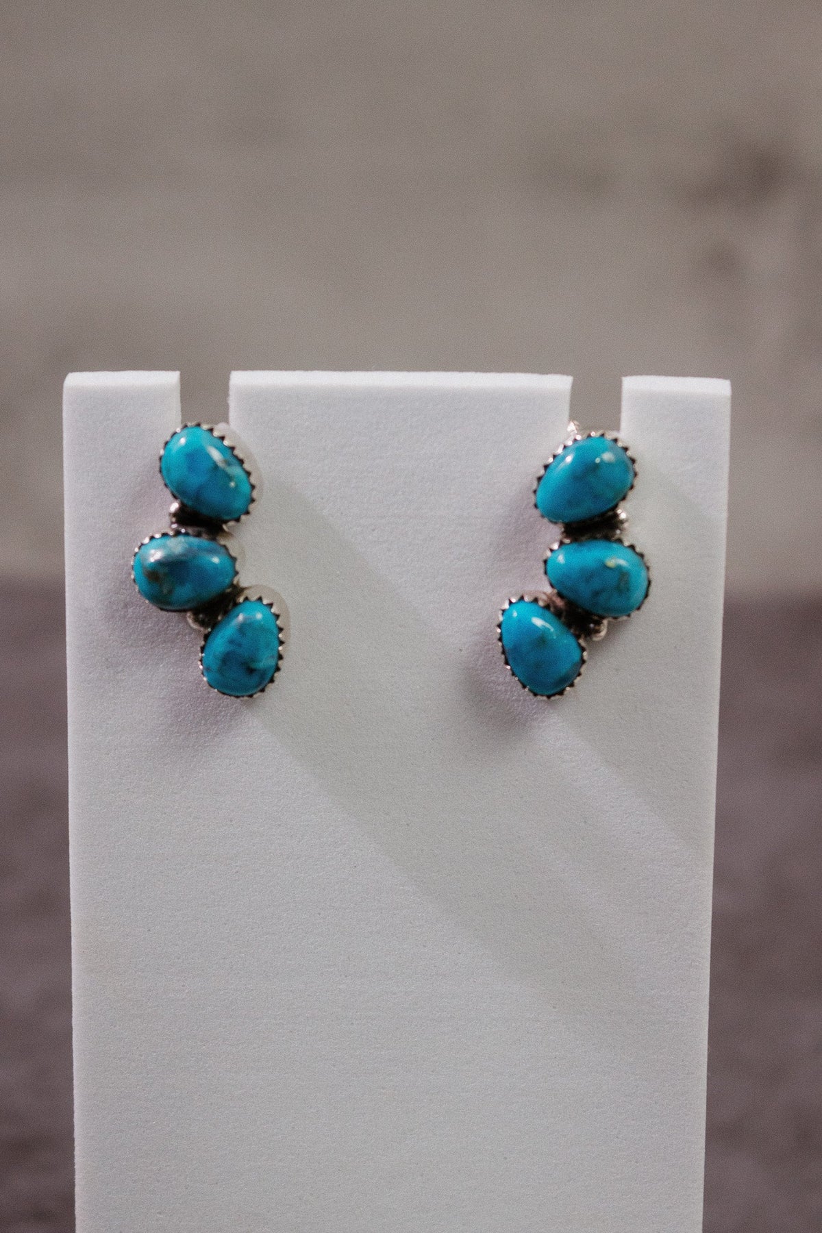 Three Stone Cluster Earrings-Stud Earrings-Krush Kandy, Women's Online Fashion Boutique Located in Phoenix, Arizona (Scottsdale Area)