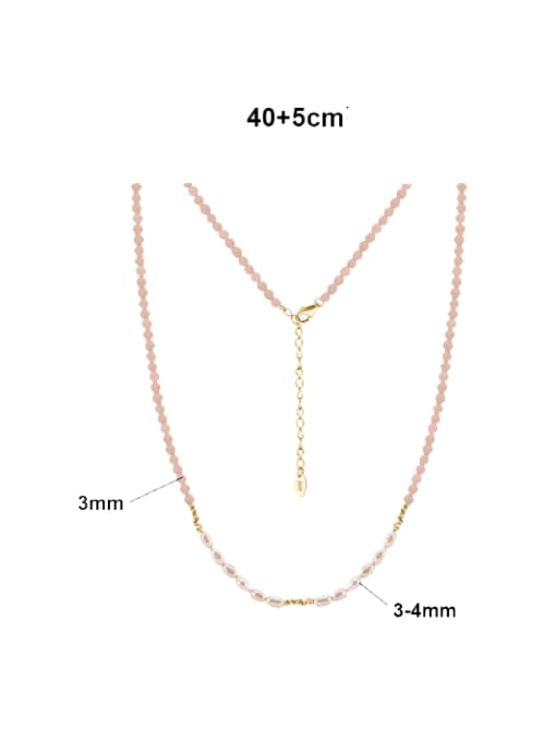 Dreamy Pink Natural Stone Bohemian Beaded Necklace-Necklaces-Krush Kandy, Women's Online Fashion Boutique Located in Phoenix, Arizona (Scottsdale Area)