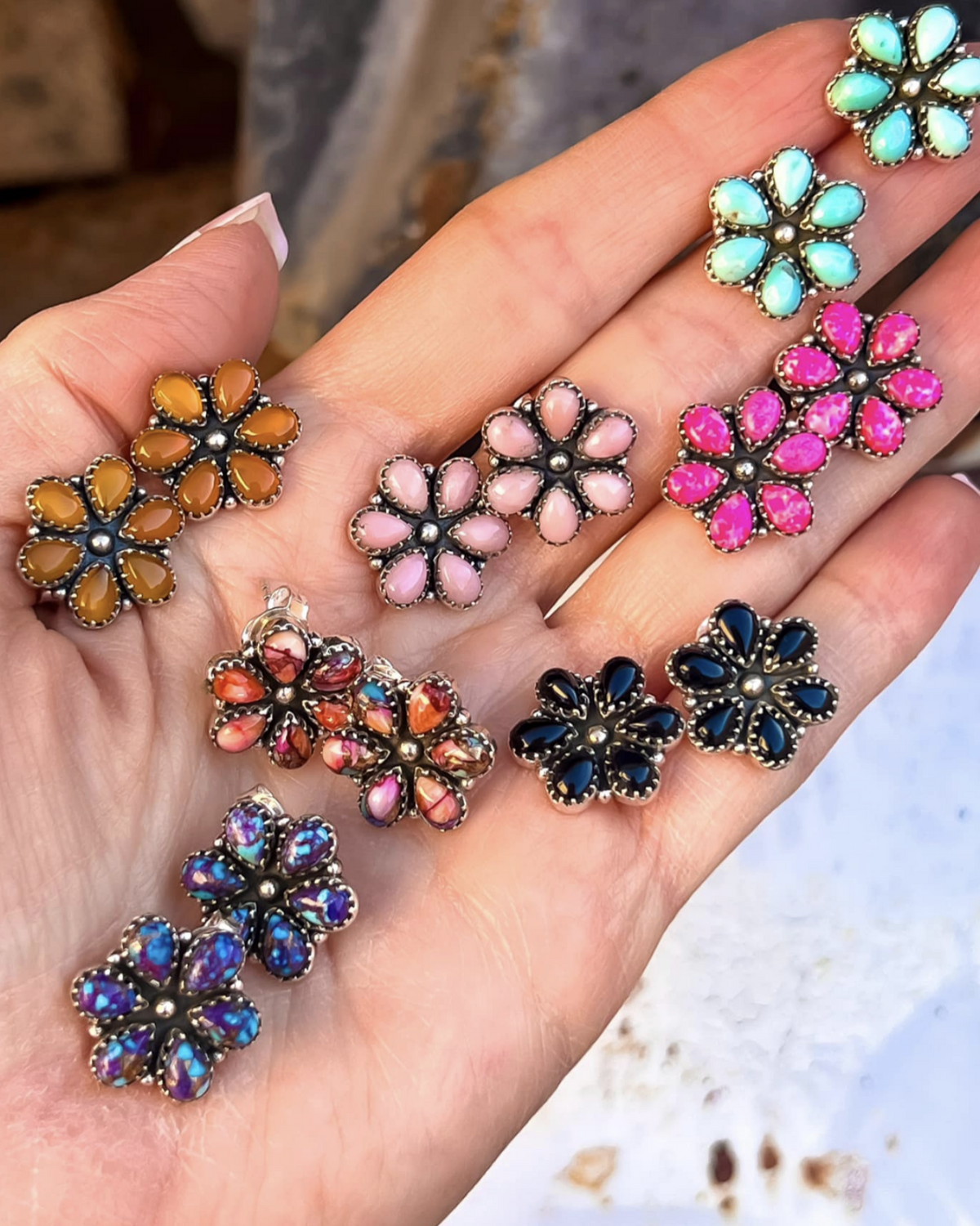 Mini Daisy Earrings MADE TO ORDER-Stud Earrings-Krush Kandy, Women's Online Fashion Boutique Located in Phoenix, Arizona (Scottsdale Area)