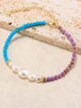 Natural Stone Geometric Vintage Beaded Necklace-Necklaces-Krush Kandy, Women's Online Fashion Boutique Located in Phoenix, Arizona (Scottsdale Area)