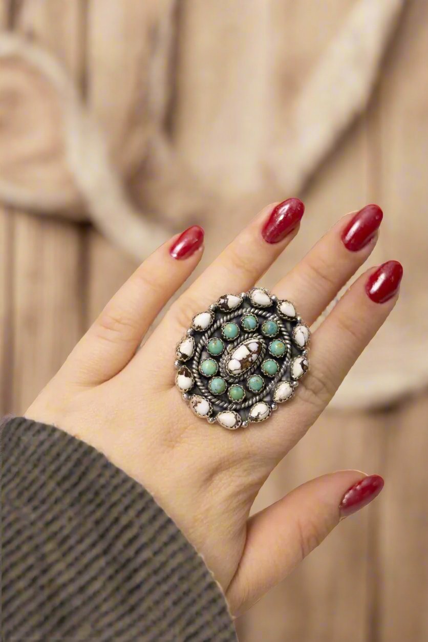 Wild West Concho Cluster Ring-Ring Sizers-Krush Kandy, Women's Online Fashion Boutique Located in Phoenix, Arizona (Scottsdale Area)