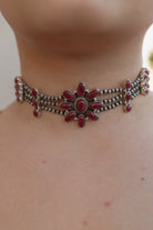 Desert Pearl Stone Choker-Squash Blossom Necklaces-Krush Kandy, Women's Online Fashion Boutique Located in Phoenix, Arizona (Scottsdale Area)