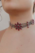 Desert Pearl Stone Choker-Squash Blossom Necklaces-Krush Kandy, Women's Online Fashion Boutique Located in Phoenix, Arizona (Scottsdale Area)