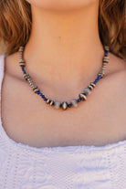 Lapis Desert Pearls Necklace sno 8-Necklaces-Krush Kandy, Women's Online Fashion Boutique Located in Phoenix, Arizona (Scottsdale Area)