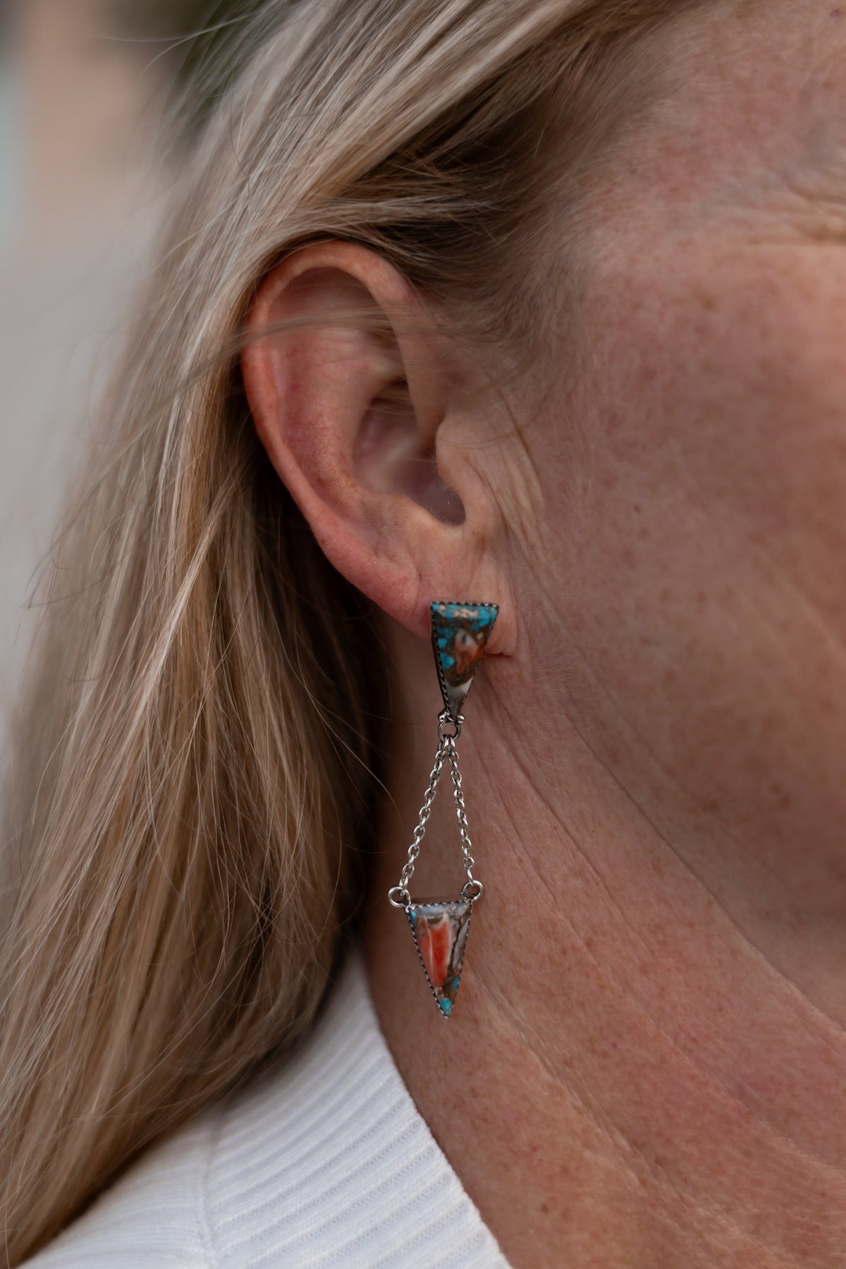 Always Connected Chain Stone Earrings-Earrings-Krush Kandy, Women's Online Fashion Boutique Located in Phoenix, Arizona (Scottsdale Area)