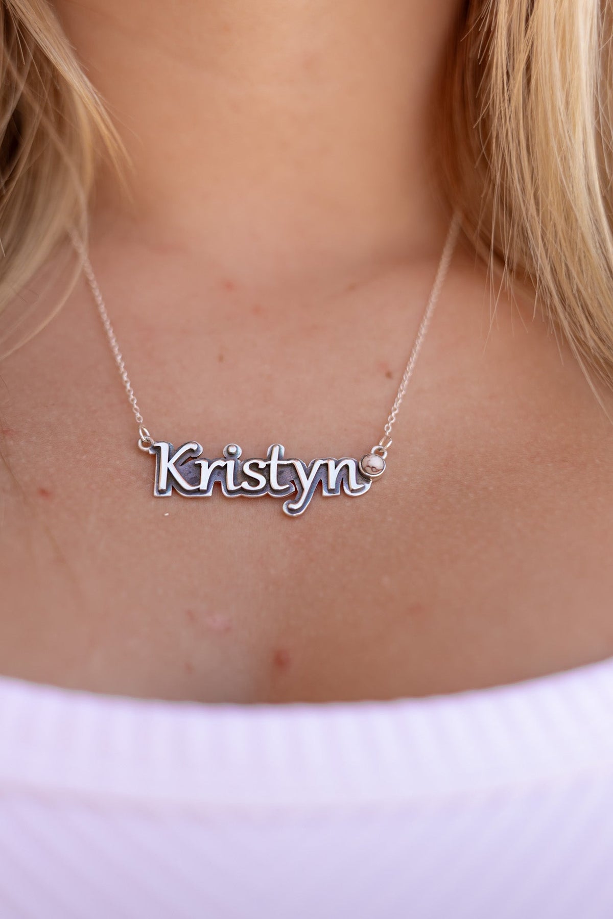 Sterling Silver Script Name Necklace MADE TO ORDER-Necklaces-Krush Kandy, Women's Online Fashion Boutique Located in Phoenix, Arizona (Scottsdale Area)