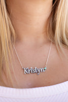 Sterling Silver Script Name Necklace MADE TO ORDER-Necklaces-Krush Kandy, Women's Online Fashion Boutique Located in Phoenix, Arizona (Scottsdale Area)