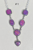 Sterling Silver Y Lariat Gemstone Necklace-Lariat and Y Necklaces-Krush Kandy, Women's Online Fashion Boutique Located in Phoenix, Arizona (Scottsdale Area)
