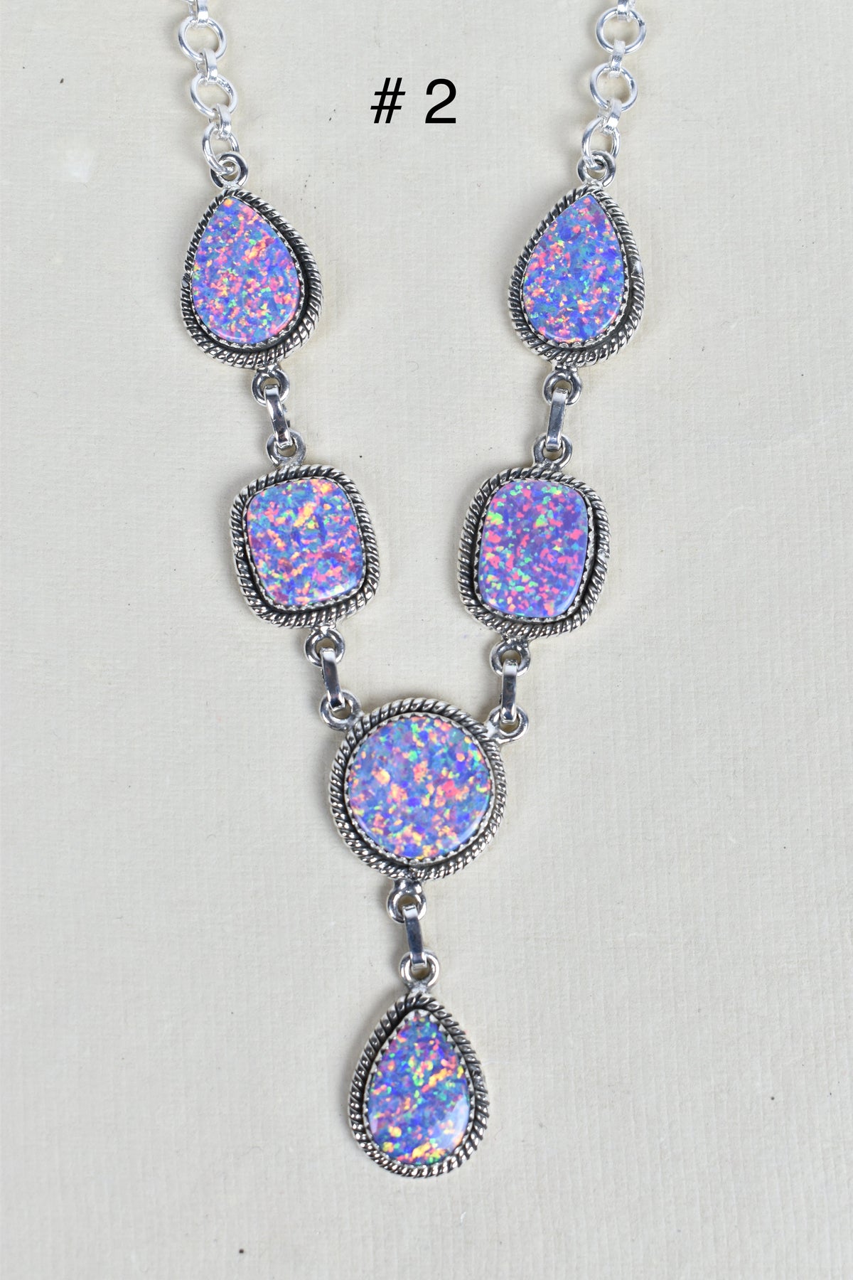 Sterling Silver Y Lariat Gemstone Necklace-Lariat and Y Necklaces-Krush Kandy, Women's Online Fashion Boutique Located in Phoenix, Arizona (Scottsdale Area)