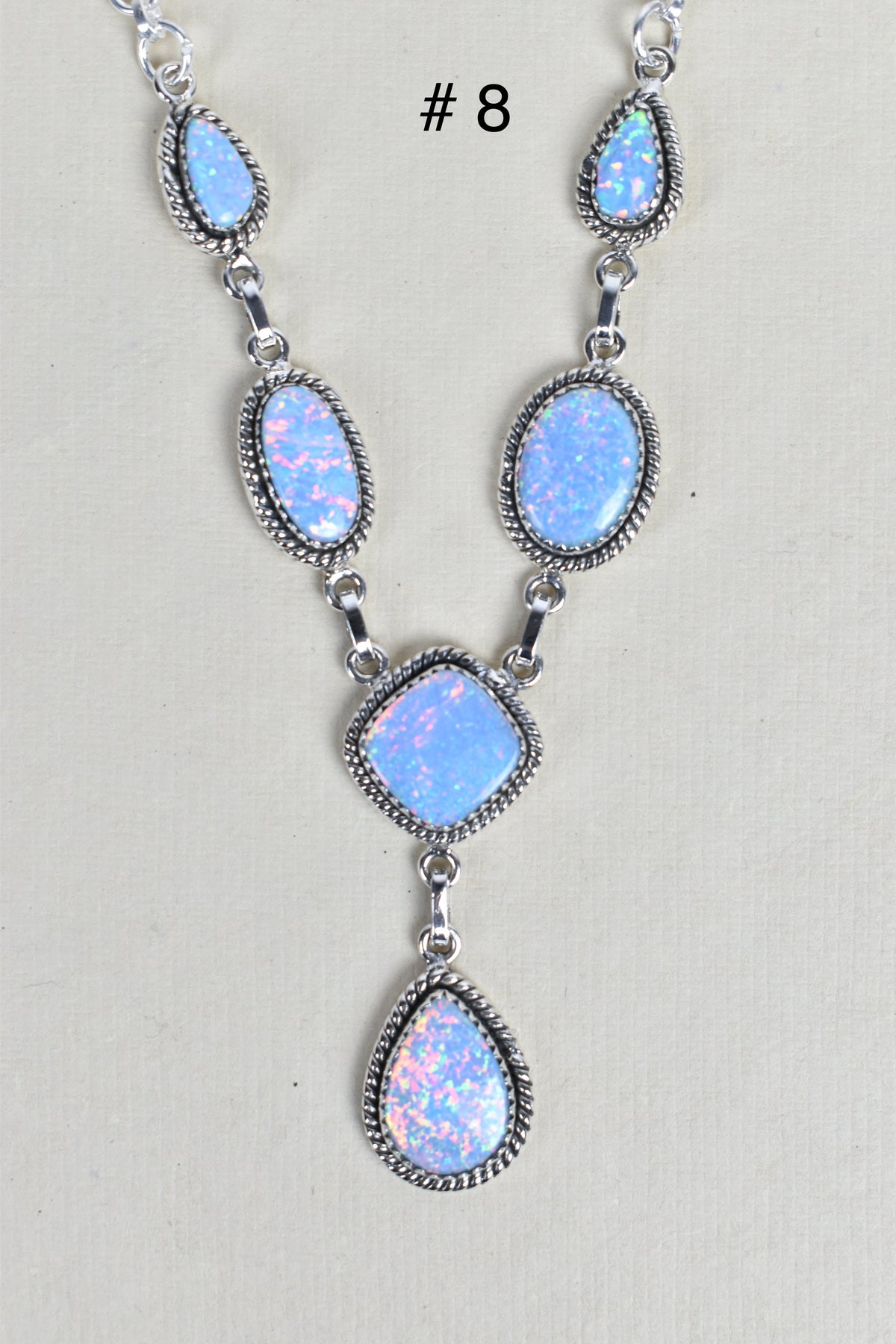 Sterling Silver Y Lariat Gemstone Necklace-Lariat and Y Necklaces-Krush Kandy, Women's Online Fashion Boutique Located in Phoenix, Arizona (Scottsdale Area)