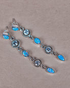 Triple Double Dangle Earrings-Drop Earrings-Krush Kandy, Women's Online Fashion Boutique Located in Phoenix, Arizona (Scottsdale Area)