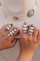 Krush Exclusive White Shell Crawler Ring-Crawler Rings-Krush Kandy, Women's Online Fashion Boutique Located in Phoenix, Arizona (Scottsdale Area)