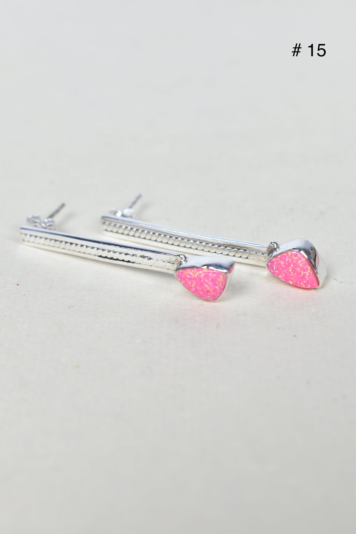 Silver Solitaire Bar Earrings-Drop Earrings-Krush Kandy, Women's Online Fashion Boutique Located in Phoenix, Arizona (Scottsdale Area)