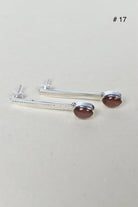 Silver Solitaire Bar Earrings-Drop Earrings-Krush Kandy, Women's Online Fashion Boutique Located in Phoenix, Arizona (Scottsdale Area)