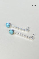 Silver Solitaire Bar Earrings-Drop Earrings-Krush Kandy, Women's Online Fashion Boutique Located in Phoenix, Arizona (Scottsdale Area)