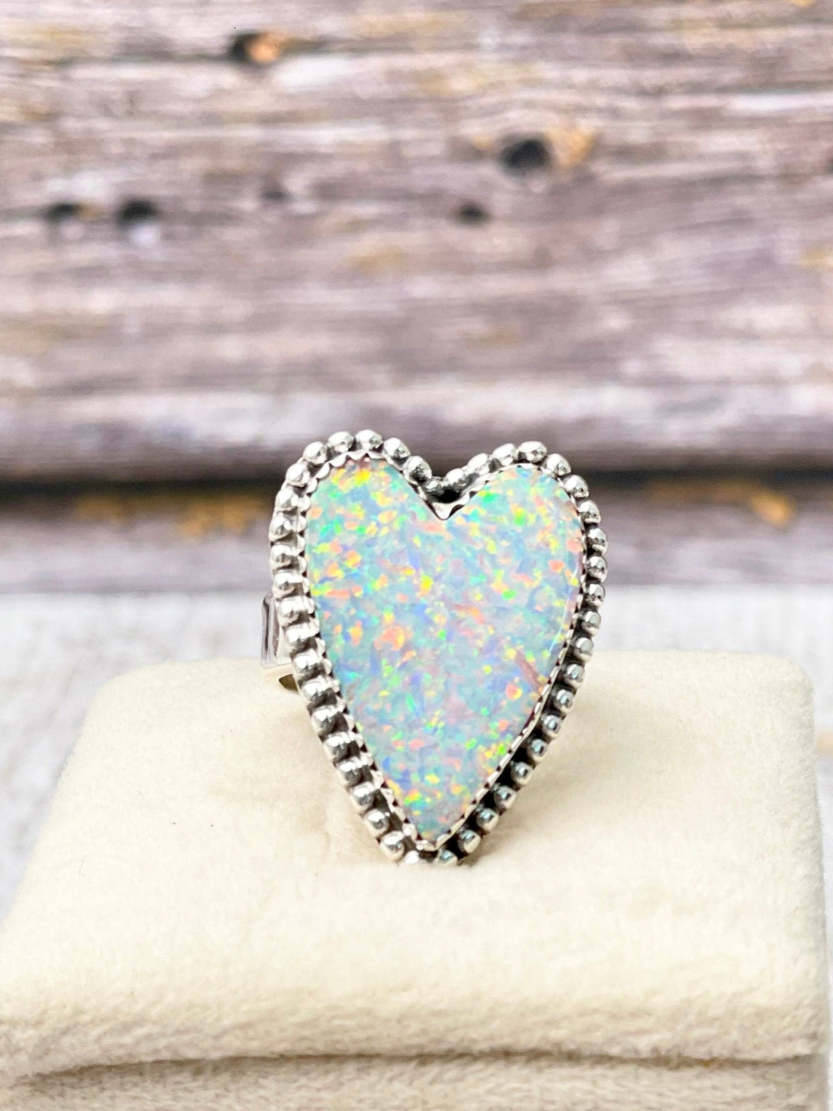 Long Heart Sterling Silver Ring MADE TO ORDER-Statement Rings-Krush Kandy, Women's Online Fashion Boutique Located in Phoenix, Arizona (Scottsdale Area)