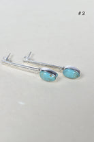 Silver Solitaire Bar Earrings-Drop Earrings-Krush Kandy, Women's Online Fashion Boutique Located in Phoenix, Arizona (Scottsdale Area)
