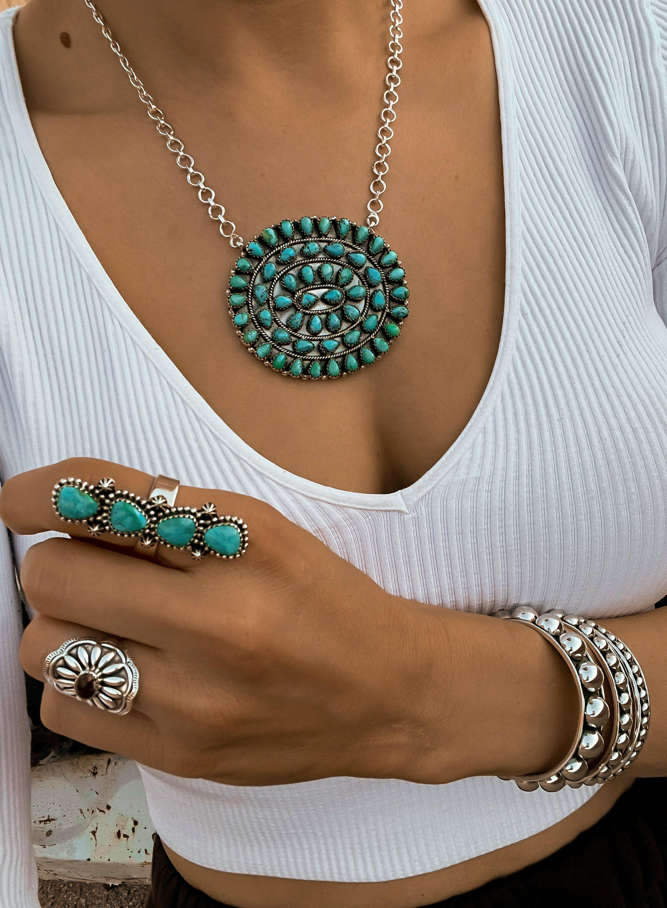 Big Momma Concho Necklace | Krush Exclusive!-Krush Kandy, Women's Online Fashion Boutique Located in Phoenix, Arizona (Scottsdale Area)