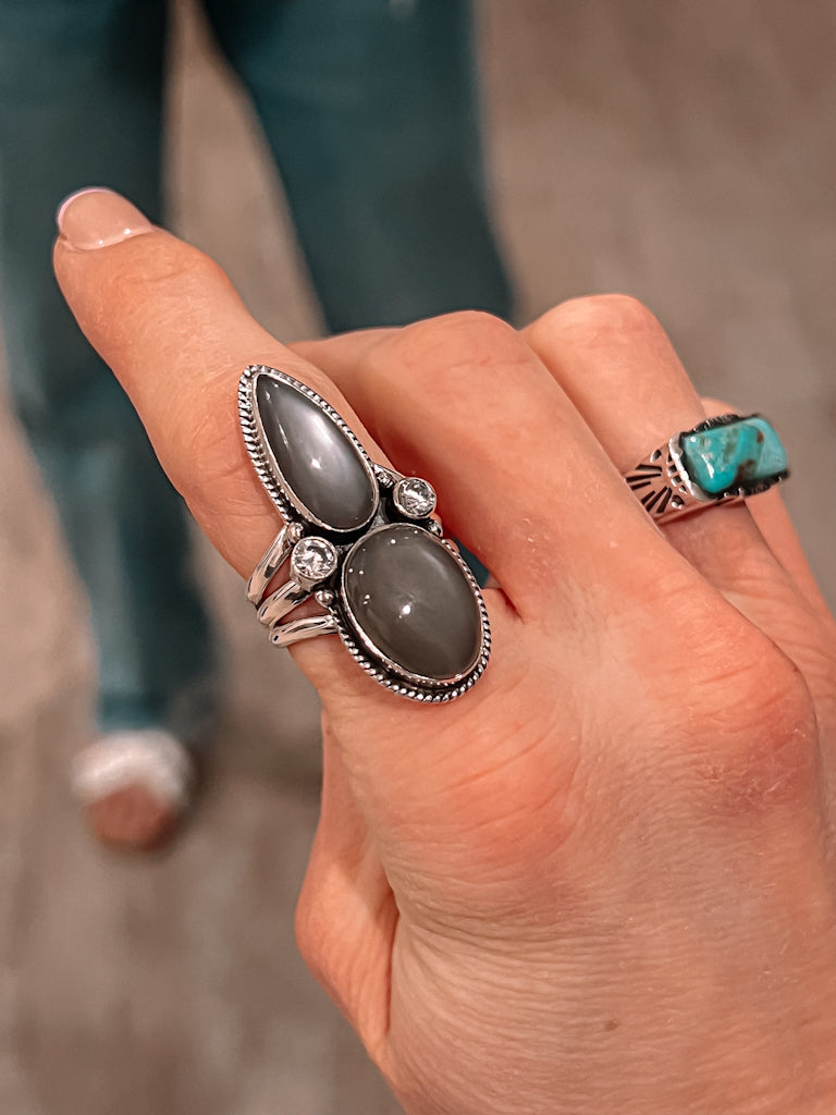 On Point CZ & Stone Ring-Statement Rings-Krush Kandy, Women's Online Fashion Boutique Located in Phoenix, Arizona (Scottsdale Area)