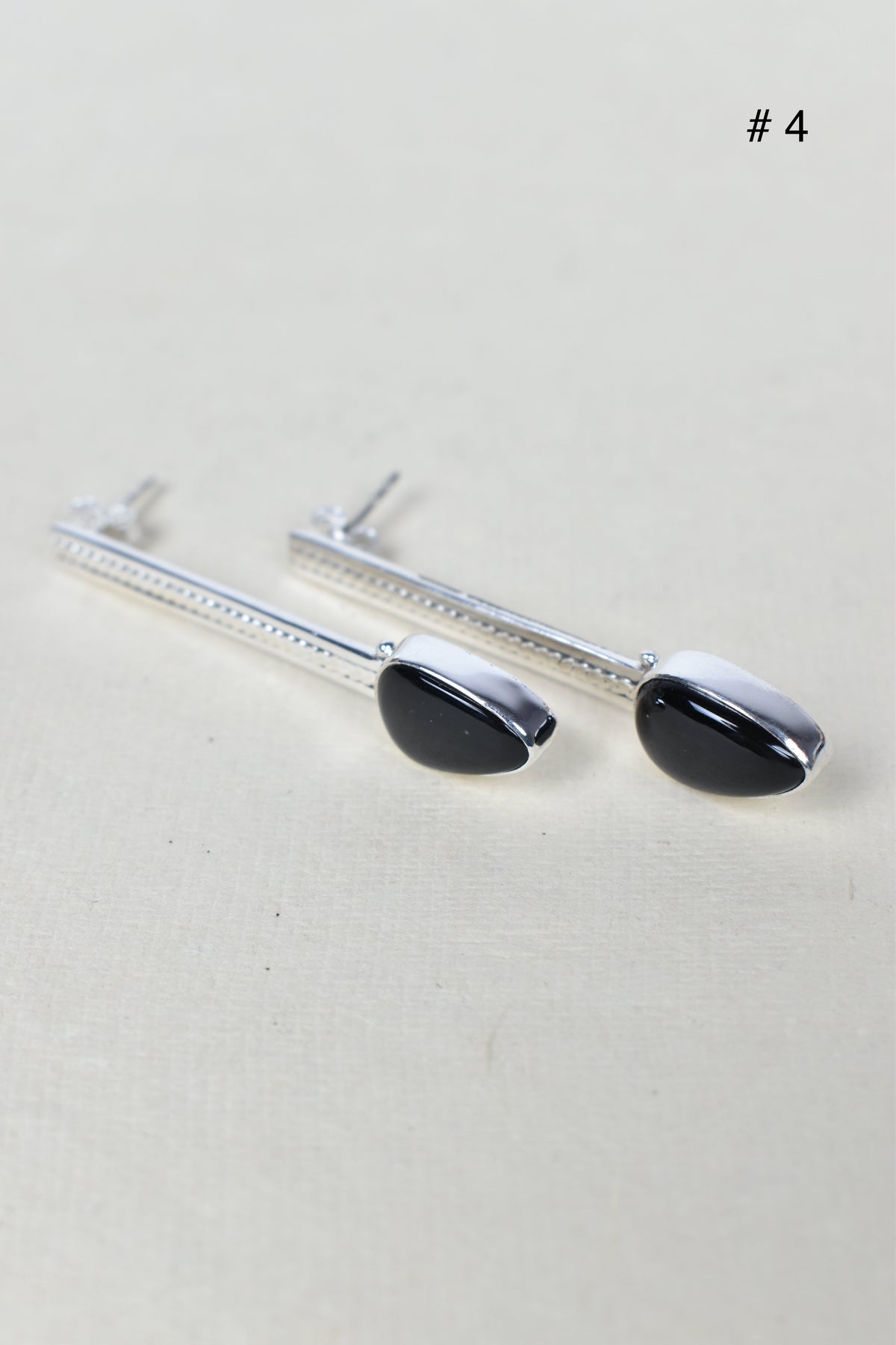 Silver Solitaire Bar Earrings-Drop Earrings-Krush Kandy, Women's Online Fashion Boutique Located in Phoenix, Arizona (Scottsdale Area)