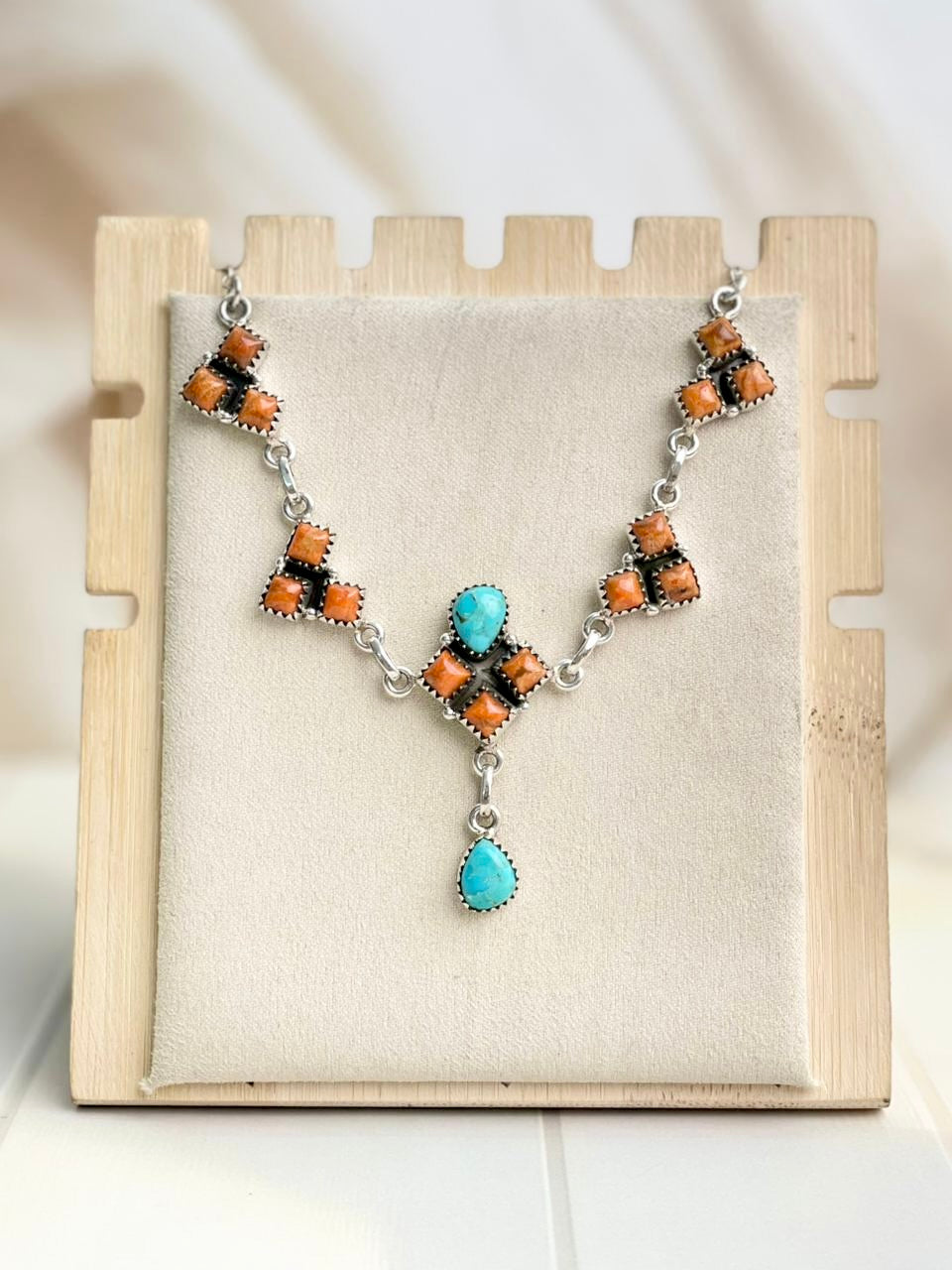 Stacked Square Statement Necklace-Necklaces-Krush Kandy, Women's Online Fashion Boutique Located in Phoenix, Arizona (Scottsdale Area)