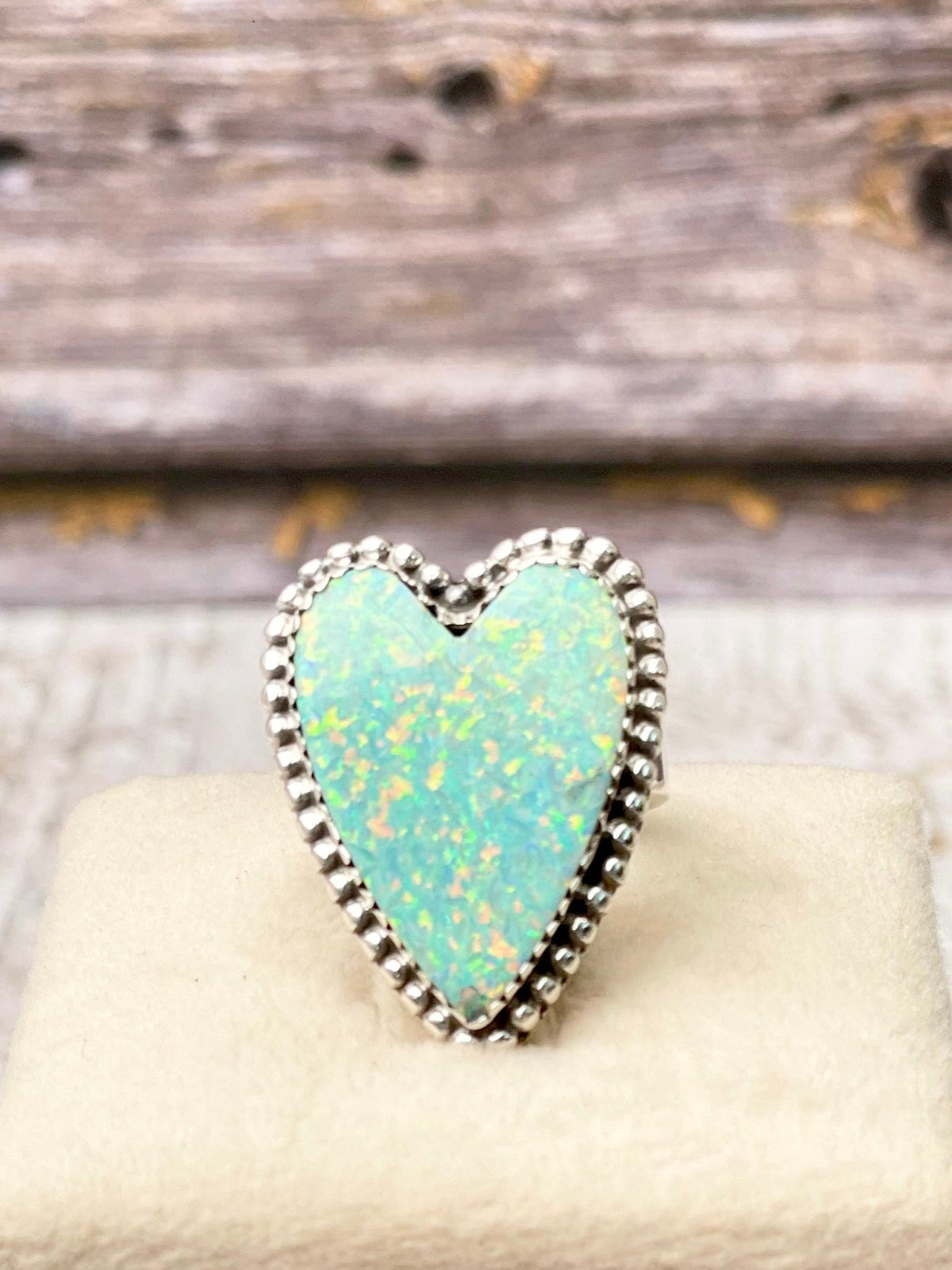 Long Heart Sterling Silver Ring MADE TO ORDER-Statement Rings-Krush Kandy, Women's Online Fashion Boutique Located in Phoenix, Arizona (Scottsdale Area)