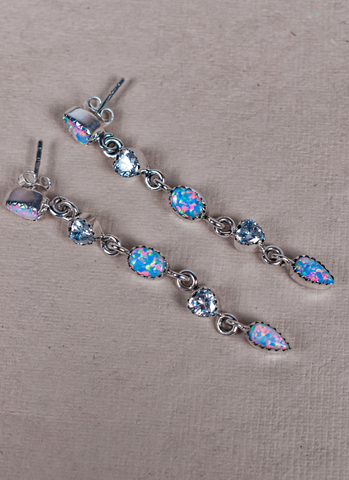 Triple Double Dangle Earrings-Drop Earrings-Krush Kandy, Women's Online Fashion Boutique Located in Phoenix, Arizona (Scottsdale Area)