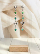 Boho Long Heart Dangle Earrings-Earrings-Krush Kandy, Women's Online Fashion Boutique Located in Phoenix, Arizona (Scottsdale Area)