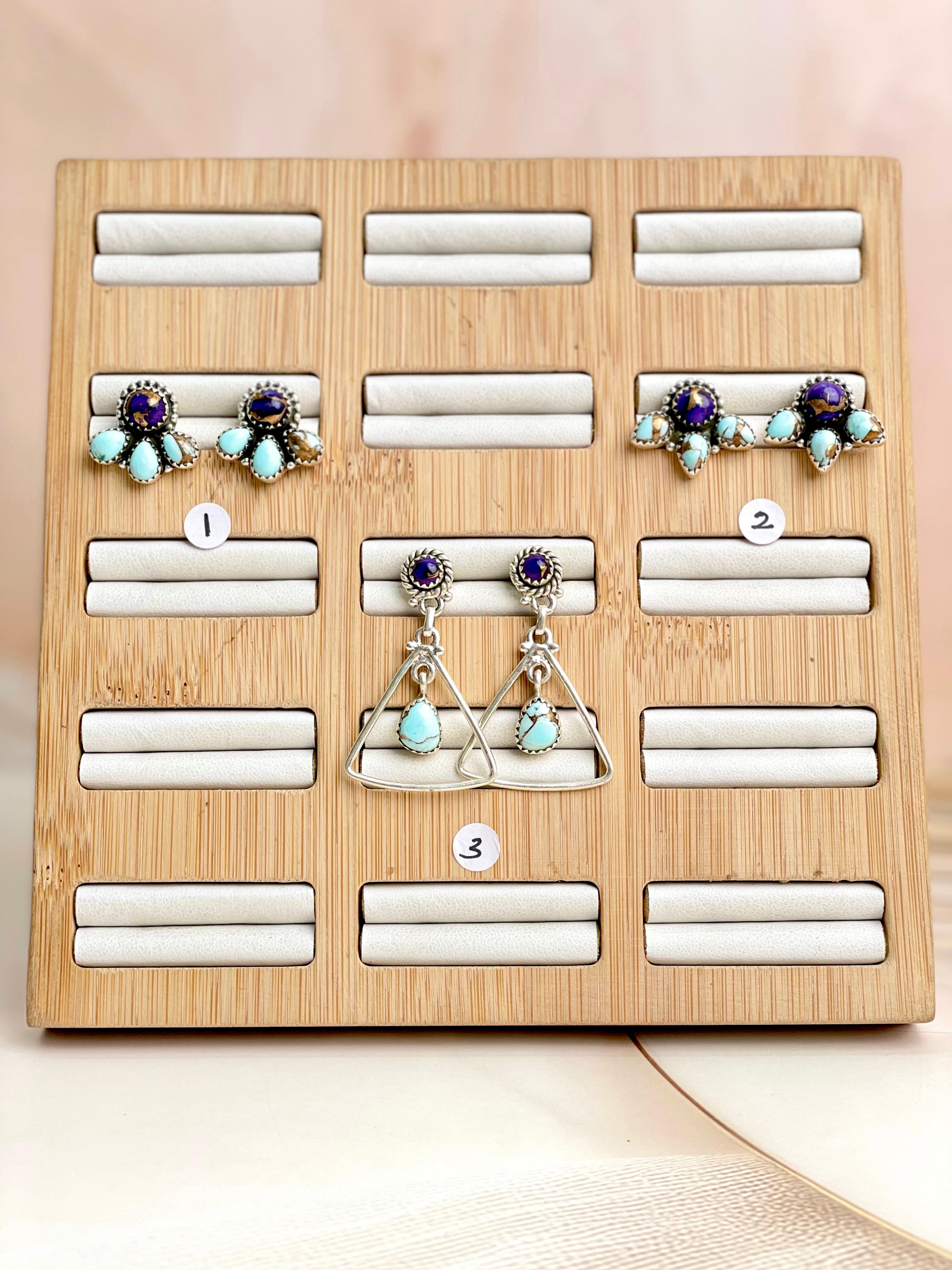 Perfect Touch Berry Dahlia Earrings-Earrings-Krush Kandy, Women's Online Fashion Boutique Located in Phoenix, Arizona (Scottsdale Area)