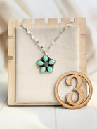 Blinging Chain Daisy Necklace-Necklaces-Krush Kandy, Women's Online Fashion Boutique Located in Phoenix, Arizona (Scottsdale Area)