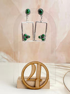 Irish Green Dahlia Studs sno 3-Earrings-Krush Kandy, Women's Online Fashion Boutique Located in Phoenix, Arizona (Scottsdale Area)