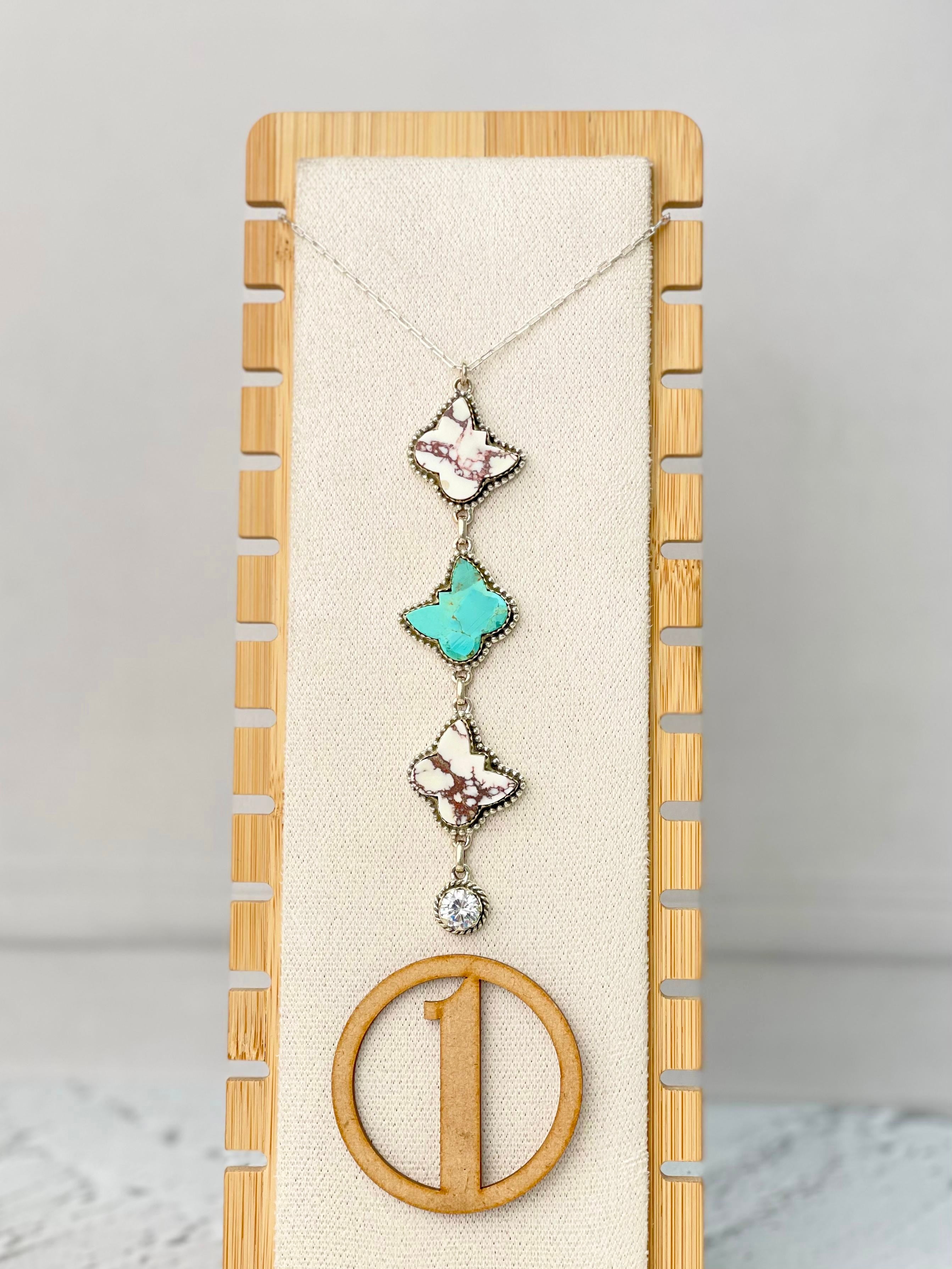 Flying Butterflies Lariat Necklace-Necklaces-Krush Kandy, Women's Online Fashion Boutique Located in Phoenix, Arizona (Scottsdale Area)