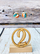 Summertime Copper Slab Stud Earrings-Earrings-Krush Kandy, Women's Online Fashion Boutique Located in Phoenix, Arizona (Scottsdale Area)