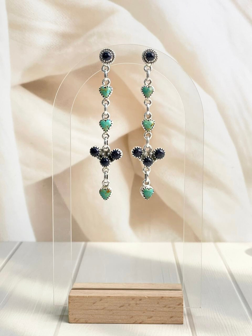 Boho Long Heart Dangle Earrings-Earrings-Krush Kandy, Women's Online Fashion Boutique Located in Phoenix, Arizona (Scottsdale Area)