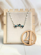 Blooming Flower Bar Necklace-Necklaces-Krush Kandy, Women's Online Fashion Boutique Located in Phoenix, Arizona (Scottsdale Area)