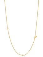 Cubic Zirconia Letter Minimalist Necklace-Necklaces-Krush Kandy, Women's Online Fashion Boutique Located in Phoenix, Arizona (Scottsdale Area)