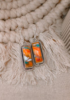 Single Bar Stone Earrings-Drop Earrings-Krush Kandy, Women's Online Fashion Boutique Located in Phoenix, Arizona (Scottsdale Area)