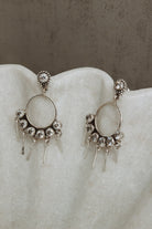 7 Jewel Hoop Studded Dangle Earring-Drop Earrings-Krush Kandy, Women's Online Fashion Boutique Located in Phoenix, Arizona (Scottsdale Area)